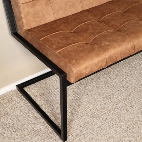 Lizzely Garden & Living Eetkamerbank 180cm Vito bruin microvezel