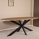 Lizzely Garden & Living Eettafel ovaal visgraat 210cm Obie bruin ovale tafel Lizzely Garden & Living Eettafel ovaal visgraat 210cm Obie bruin ovale tafel