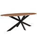 Lizzely Garden & Living Eettafel ovaal visgraat 210cm Obie bruin ovale tafel Lizzely Garden & Living Eettafel ovaal visgraat 210cm Obie bruin ovale tafel