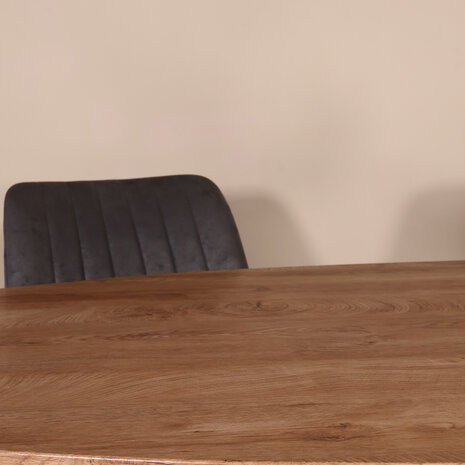Lizzely Garden & Living Eettafel ovaal visgraat 210cm Obie bruin ovale tafel Lizzely Garden & Living Eettafel ovaal visgraat 210cm Obie bruin ovale tafel