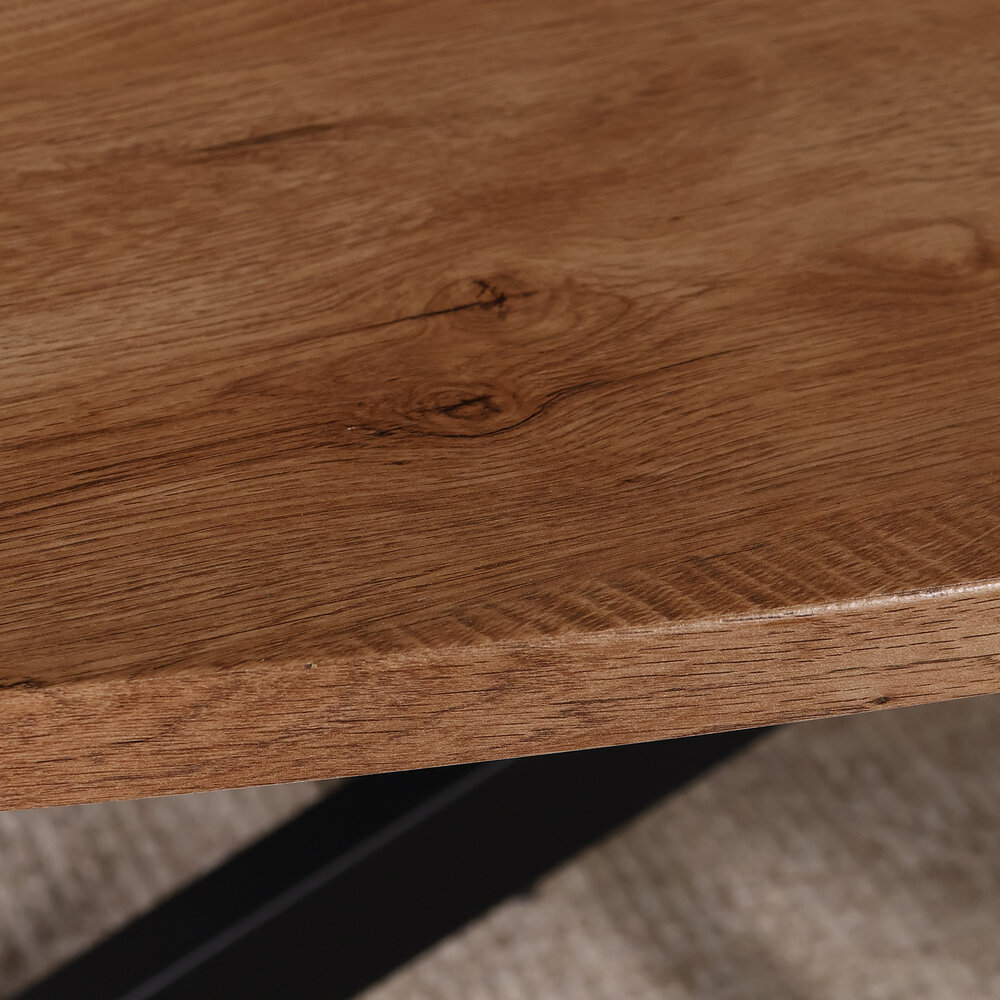 Eettafel ovaal visgraat 210cm Obie bruin ovale tafel Eettafel ovaal visgraat 210cm Obie bruin ovale tafel