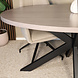 Lizzely Garden & Living Eettafel ovaal melamine 160cm Tommy grijs ovale tafel