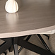 Lizzely Garden & Living Eettafel ovaal melamine 160cm Tommy grijs ovale tafel