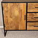 Lizzely Garden & Living Dressoir mangohout Daan ladekast industrieel 150cm duurzaam mango kast Lizzely Garden & Living Dressoir mangohout Daan ladekast industrieel 150cm duurzaam mango kast