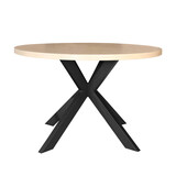 Lizzely Garden & Living Eettafel rond melamine 120cm Sanne lichtbruin ronde tafel Lizzely Garden & Living Eettafel rond melamine 120cm Sanne lichtbruin ronde tafel