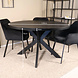 Lizzely Garden & Living Eettafel rond melamine 130cm Sanne zwart ronde tafel Lizzely Garden & Living Eettafel rond melamine 130cm Sanne zwart ronde tafel