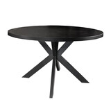 Lizzely Garden & Living Eettafel rond melamine 130cm Sanne zwart ronde tafel Lizzely Garden & Living Eettafel rond melamine 130cm Sanne zwart ronde tafel