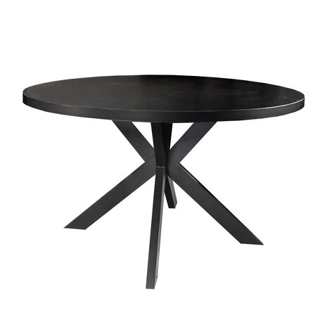 Lizzely Garden & Living Eettafel rond melamine 130cm Sanne zwart ronde tafel Lizzely Garden & Living Eettafel rond melamine 130cm Sanne zwart ronde tafel