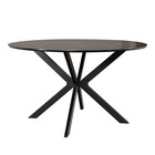 Eettafel rond Ronsi zwart 130cm ronde tafel Eettafel rond Ronsi zwart 130cm ronde tafel
