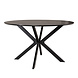 Lizzely Garden & Living Eettafel rond Ronsi zwart 130cm ronde tafel