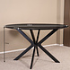 Lizzely Garden & Living Eettafel rond Ronsi zwart 130cm ronde tafel