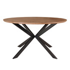 Eettafel rond Ronsi bruin 140cm ronde tafel Eettafel rond Ronsi bruin 140cm ronde tafel