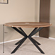 Lizzely Garden & Living Eettafel rond Ronsi bruin 140cm ronde tafel