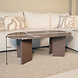 Lizzely Garden & Living Salontafel Japandi ovaal walnoot melamine 120cm Hano Lizzely Garden & Living Salontafel Japandi ovaal walnoot melamine 120cm Hano