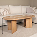 Lizzely Garden & Living Salontafel Japandi ovaal lichtbruin melamine 120cm Hano Lizzely Garden & Living Salontafel Japandi ovaal lichtbruin melamine 120cm Hano