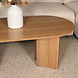 Lizzely Garden & Living Salontafel Japandi ovaal lichtbruin melamine 120cm Hano Lizzely Garden & Living Salontafel Japandi ovaal lichtbruin melamine 120cm Hano