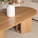 Lizzely Garden & Living Salontafel Japandi ovaal lichtbruin melamine 120cm Hano Lizzely Garden & Living Salontafel Japandi ovaal lichtbruin melamine 120cm Hano