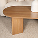 Lizzely Garden & Living Salontafel Japandi ovaal lichtbruin melamine 120cm Hano Lizzely Garden & Living Salontafel Japandi ovaal lichtbruin melamine 120cm Hano