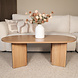 Lizzely Garden & Living Salontafel Japandi ovaal lichtbruin melamine 120cm Hano Lizzely Garden & Living Salontafel Japandi ovaal lichtbruin melamine 120cm Hano