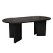 Lizzely Garden & Living Salontafel Japandi ovaal zwart melamine 120cm Hano Lizzely Garden & Living Salontafel Japandi ovaal zwart melamine 120cm Hano