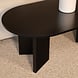 Lizzely Garden & Living Salontafel Japandi ovaal zwart melamine 120cm Hano Lizzely Garden & Living Salontafel Japandi ovaal zwart melamine 120cm Hano