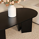 Lizzely Garden & Living Salontafel Japandi ovaal zwart melamine 120cm Hano Lizzely Garden & Living Salontafel Japandi ovaal zwart melamine 120cm Hano