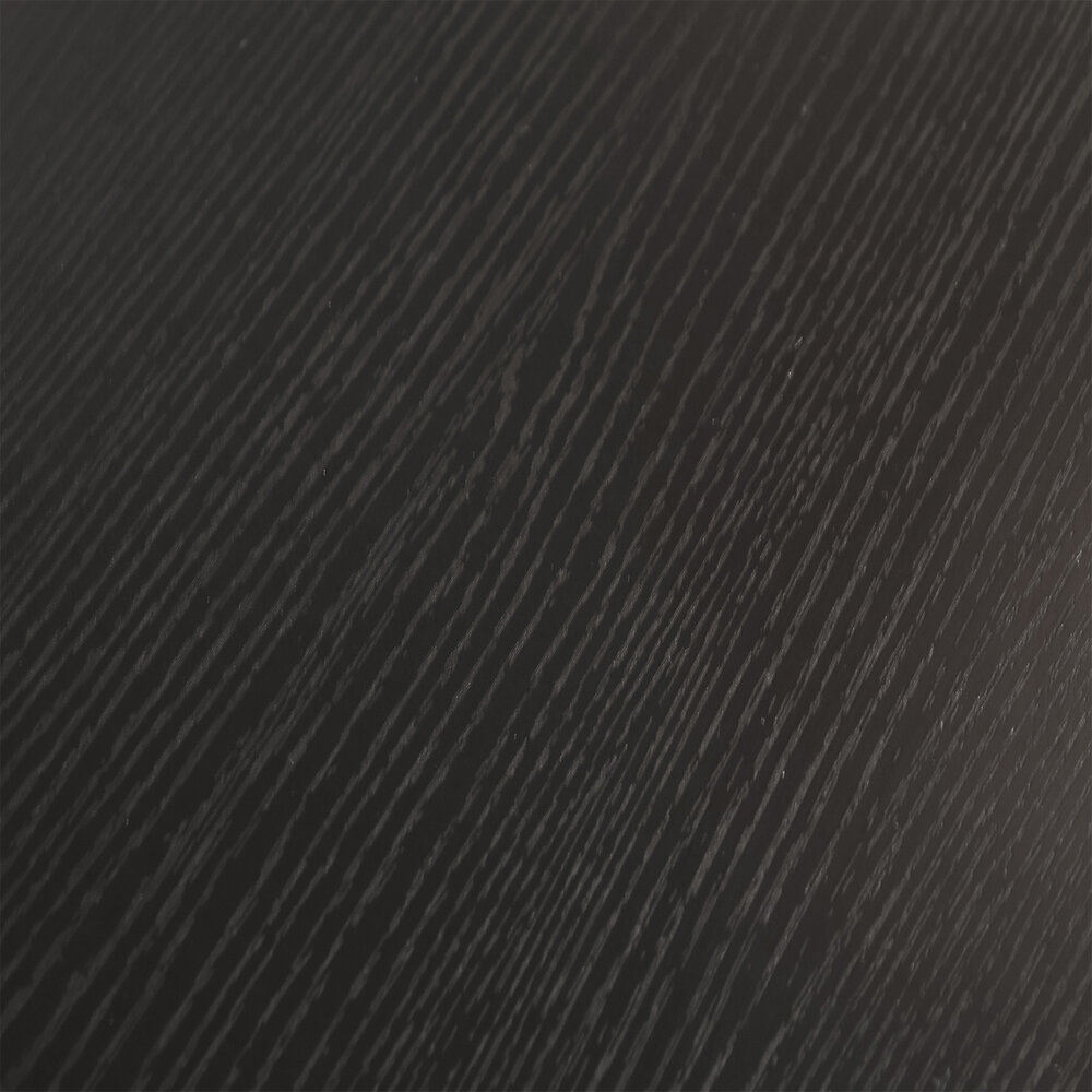 Salontafel Japandi ovaal zwart melamine 120cm Hano Salontafel Japandi ovaal zwart melamine 120cm Hano
