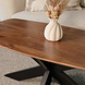 Lizzely Garden & Living Salontafel deens ovaal mangohout 120cm Livy zwart Lizzely Garden & Living Salontafel deens ovaal mangohout 120cm Livy zwart