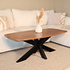 Lizzely Garden & Living Salontafel deens ovaal mangohout 120cm Livy zwart Lizzely Garden & Living Salontafel deens ovaal mangohout 120cm Livy zwart