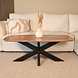 Lizzely Garden & Living Salontafel deens ovaal mangohout 120cm Livy zwart Lizzely Garden & Living Salontafel deens ovaal mangohout 120cm Livy zwart