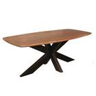 Salontafel deens ovaal mangohout 120cm bruin Livy Salontafel deens ovaal mangohout 120cm bruin Livy