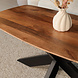Lizzely Garden & Living Salontafel deens ovaal mangohout 120cm Livy walnoot