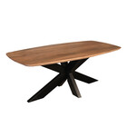 Salontafel deens ovaal mangohout 120cm walnoot Livy Salontafel deens ovaal mangohout 120cm walnoot Livy