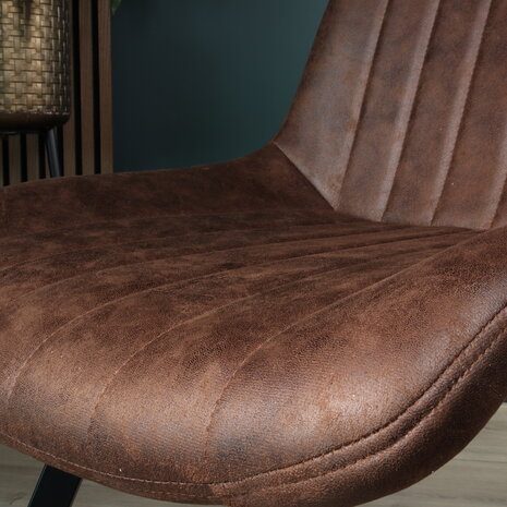 Lizzely Garden & Living Eetkamerstoel Susta bruin microvezel eetstoel Lizzely Garden & Living Eetkamerstoel Susta bruin microvezel eetstoel