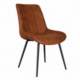 Lizzely Garden & Living Eetkamerstoel Susta cognac microvezel eetstoel Lizzely Garden & Living Eetkamerstoel Susta cognac microvezel eetstoel