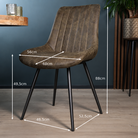 Lizzely Garden & Living Eetkamerstoel Susta donkergroen microvezel eetstoel Lizzely Garden & Living Eetkamerstoel Susta donkergroen microvezel eetstoel