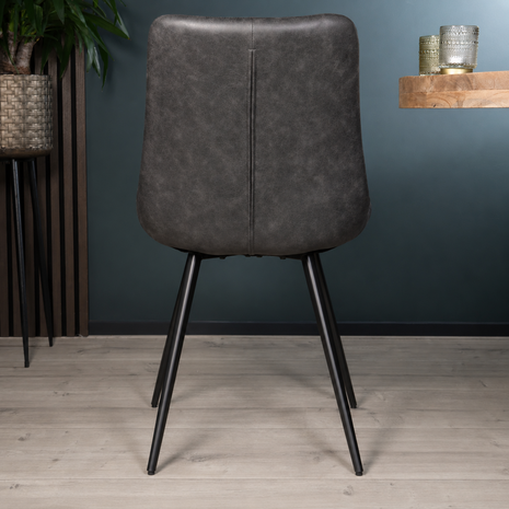 Lizzely Garden & Living Eetkamerstoel Susta grijs microvezel eetstoel Lizzely Garden & Living Eetkamerstoel Susta grijs microvezel eetstoel