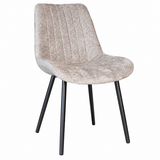 Lizzely Garden & Living Eetkamerstoel Susta grijs chenille eetstoel Lizzely Garden & Living Eetkamerstoel Susta grijs chenille eetstoel