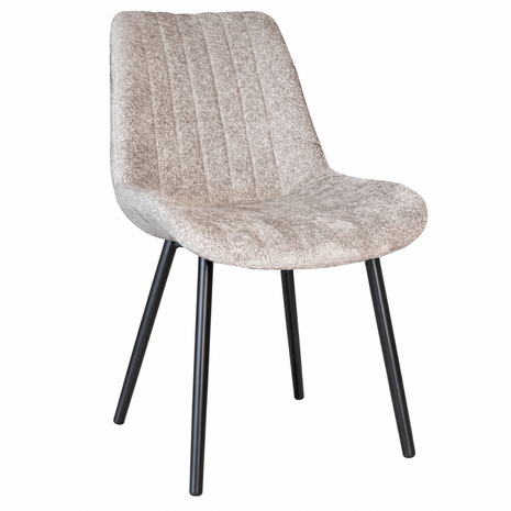 Lizzely Garden & Living Eetkamerstoel Susta grijs chenille eetstoel Lizzely Garden & Living Eetkamerstoel Susta grijs chenille eetstoel