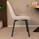 Lizzely Garden & Living Eetkamerstoel Susta grijs chenille eetstoel Lizzely Garden & Living Eetkamerstoel Susta grijs chenille eetstoel