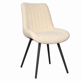 Lizzely Garden & Living Eetkamerstoel Susta beige teddy eetstoel