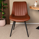 Lizzely Garden & Living Eetkamerstoel Susta PU cognac kunstleder eetstoel