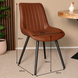 Lizzely Garden & Living Eetkamerstoel Susta PU cognac kunstleder eetstoel