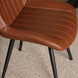 Lizzely Garden & Living Eetkamerstoel Susta PU cognac kunstleder eetstoel