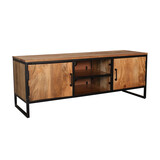 Lizzely Garden & Living TV meubel industrieel Liv duurzaam mangohout 130cm lengte mango Lizzely Garden & Living TV meubel industrieel Liv duurzaam mangohout 130cm lengte mango