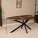 Lizzely Garden & Living Eettafel organisch Jillian eiken fineer bruin 180cm Lizzely Garden & Living Eettafel organisch Jillian eiken fineer bruin 180cm