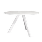 Eettafel rond Ronsi wit 120cm ronde tafel Eettafel rond Ronsi wit 120cm ronde tafel