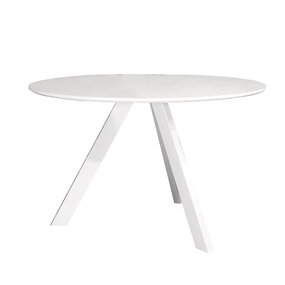 Lizzely Garden & Living Eettafel rond Ronsi wit 120cm ronde tafel