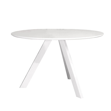 Lizzely Garden & Living Eettafel rond Ronsi wit 120cm ronde tafel