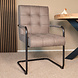 Lizzely Garden & Living Eetkamerstoel met armleuning Indy antraciet microvezel eetstoel Lizzely Garden & Living Eetkamerstoel met armleuning Indy antraciet microvezel eetstoel